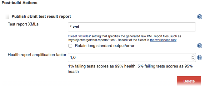 Post-build Action Post-build Action